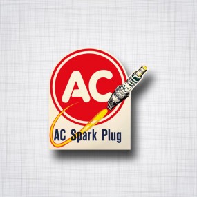 Sticker AC Spark Plug.