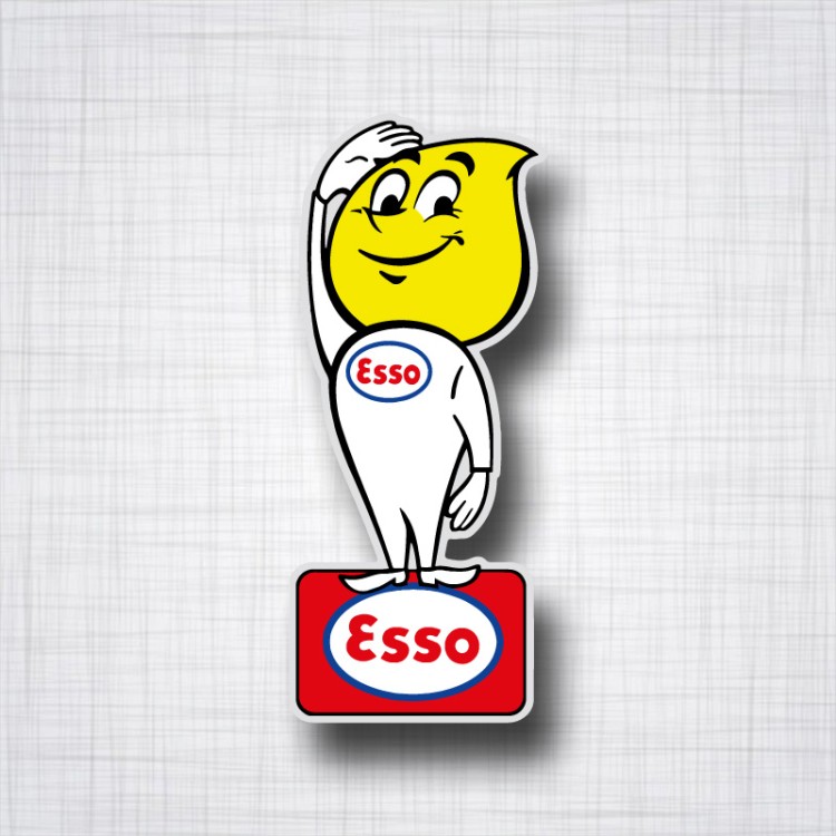 Sticker ESSO Goutte d'huile.