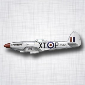 Sticker Avion Spitfire F.Mk.22/24.