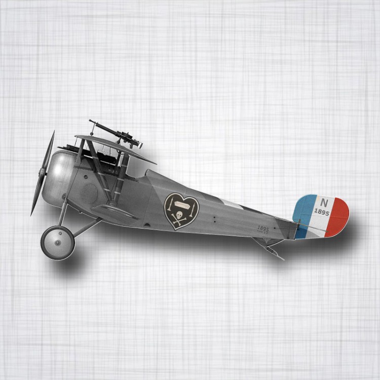Sticker Avion Nieuport Ni 17.