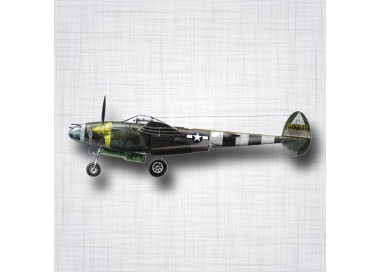 Sticker Lokheed Sticker Avion Lockheed P-38 Lightning.