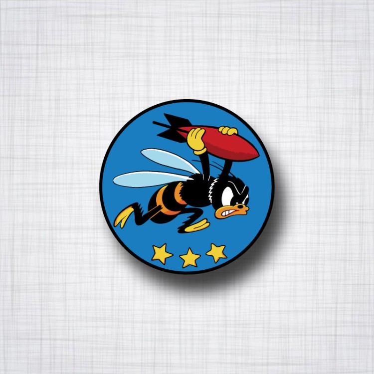 Sticker escadron bombardier abeille.