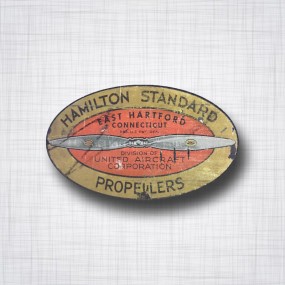 Sticker Hamilton Standard Propellers vieilli.