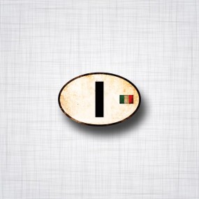 Sticker "I" Italia patiné PF.