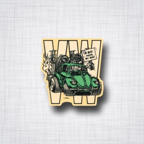 Sticker I'm mad over my bug.