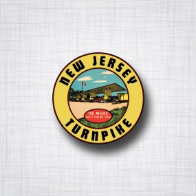 Sticker New Jersey Turnpike.
