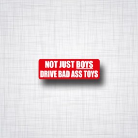 Sticker Not just boys.