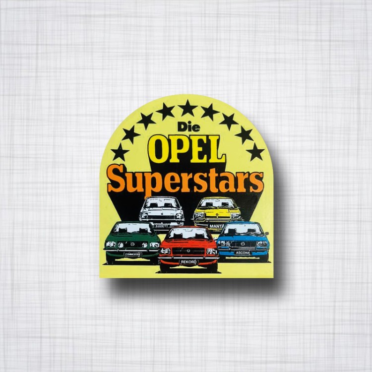 Sticker die Opel Superstars.