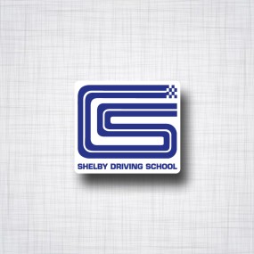 Sticker Shelby driving school.