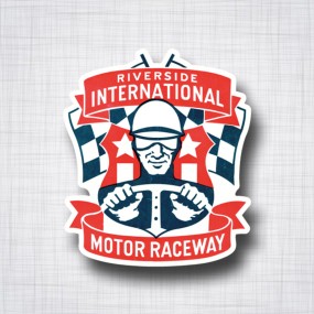 Sticker Riverside International Motor Raceway.