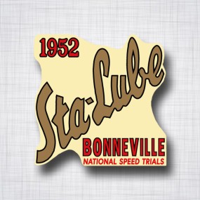 Sticker Sta-Lube Bonneville 1952.