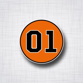 Sticker 01 Dodge Charger Shérif, fais mois peur.