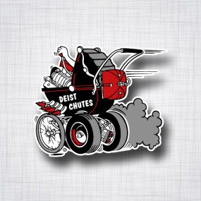 Sticker DEIST Drag Chutes.