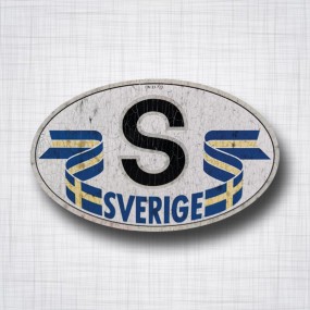 4 Adesivi Decal In Vinile Bandiera Svezia - Per Auto, Moto, Adesivo Svedese Multicolore