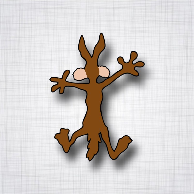 Sticker Coyote Crash.