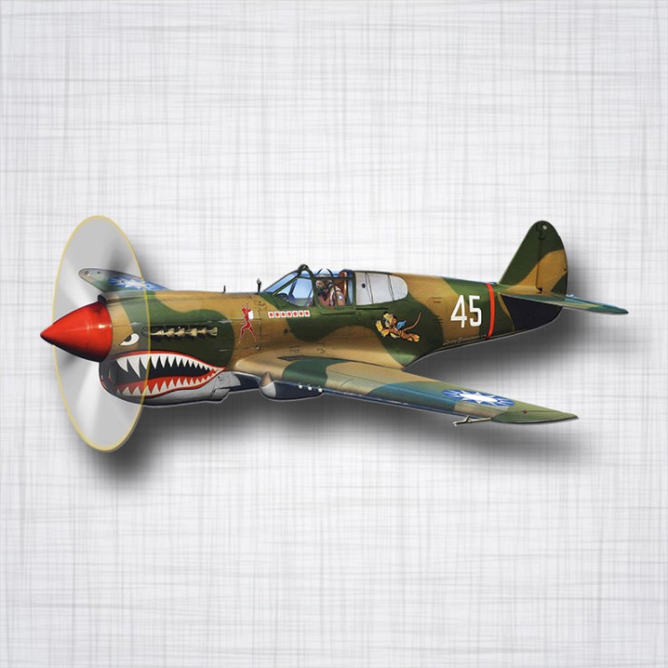 Sticker Avion Curtiss P-40 Warhawk.