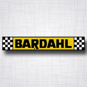 Sticker Bardahl bandeau damier.