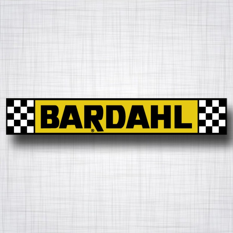 Sticker Bardahl bandeau damier.