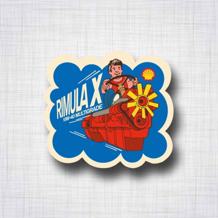 Sticker Huile Shell Remula X.