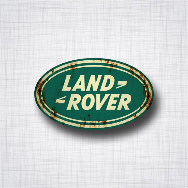 Sticker Land Rover rouillé.