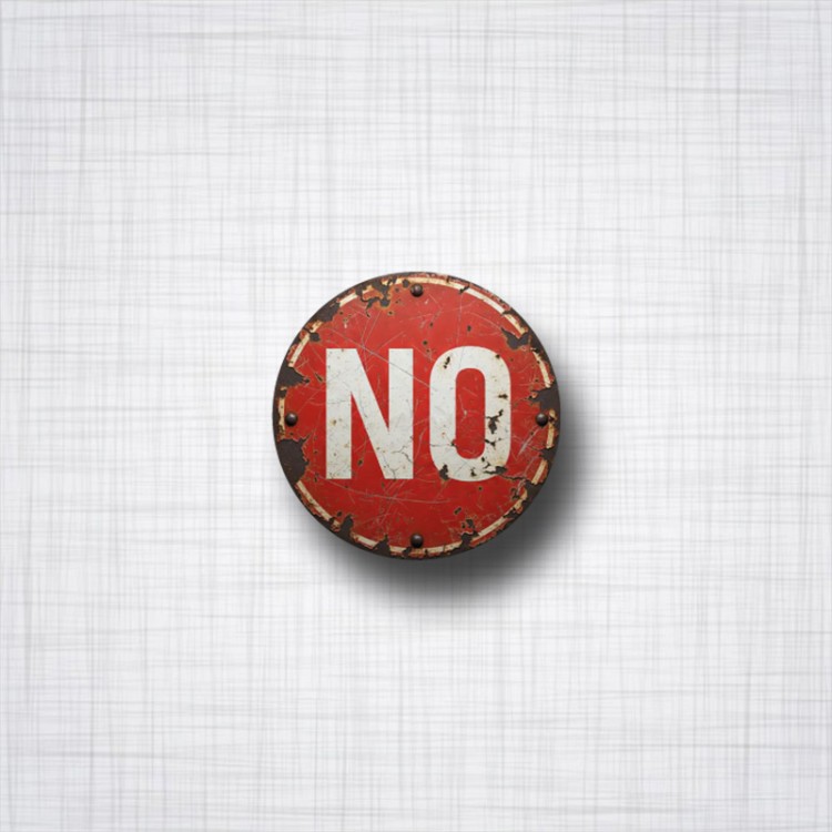 Sticker NO-ON.