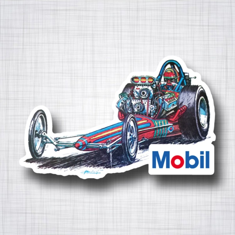 Sticker Mobil Dragster.