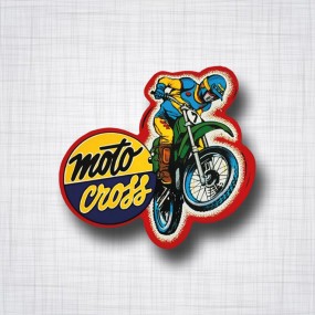 Sticker Moto Cross.