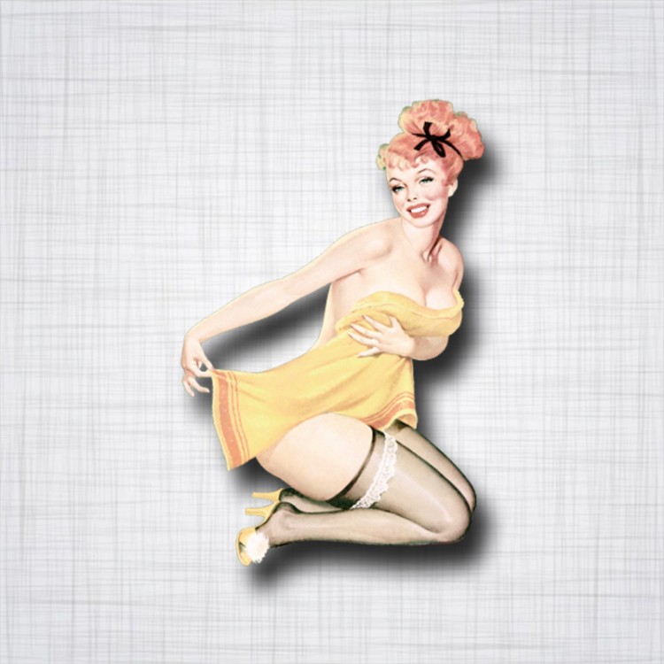 Pin-up serviette de bain