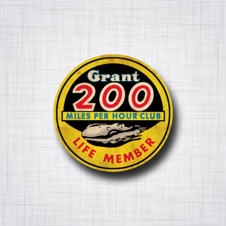 Grant 200 miles per hour Club