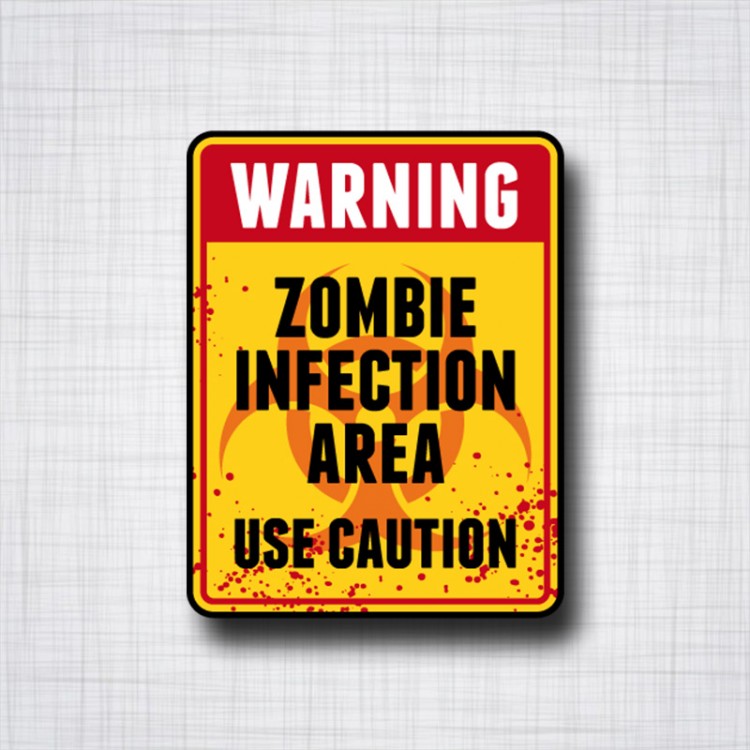 Warning Zombie Infection Area