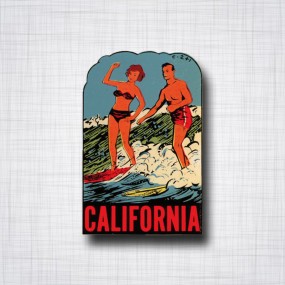 Sticker California Surf