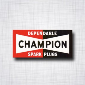 Sticker Champion Dependable Spark Plugs