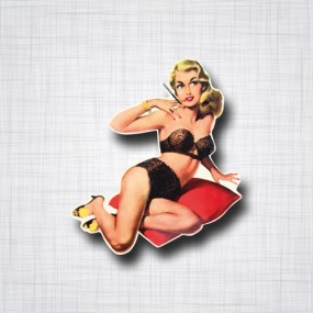 Sticker Pin-up coussin