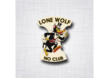 No Wolves Sticker Sticker Lone Wolf No Club