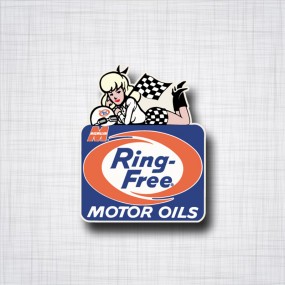Ring Free Motor Oil Pin-up
