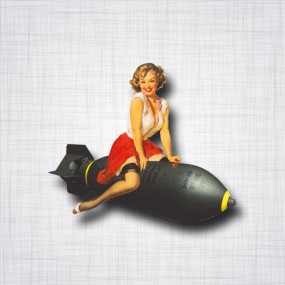 Sticker Pin-up Bomb Droit