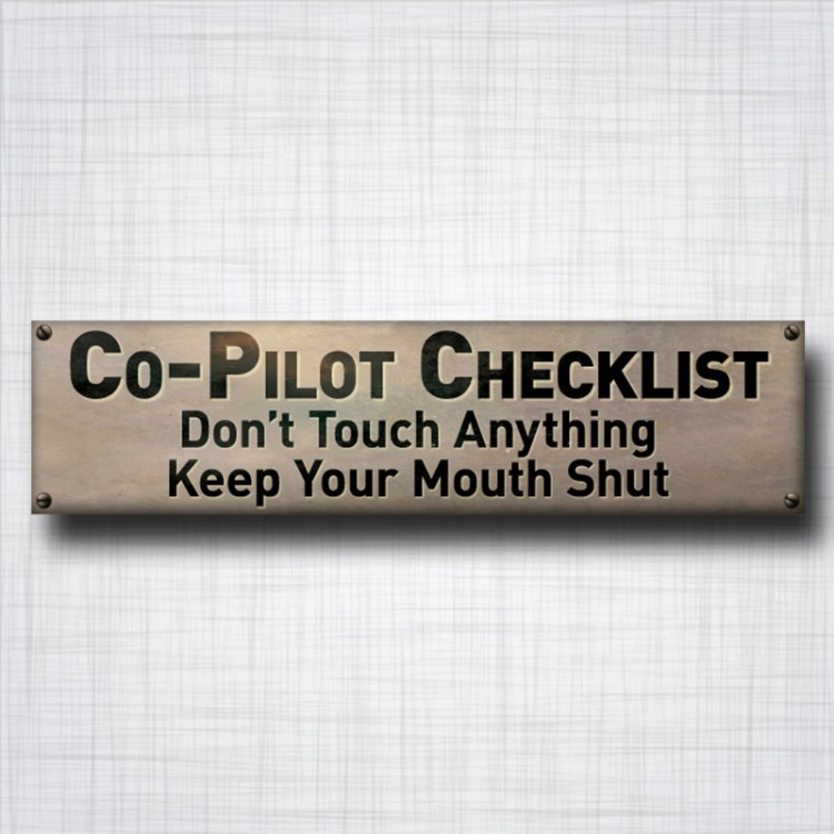 Co-Pilot Checklist